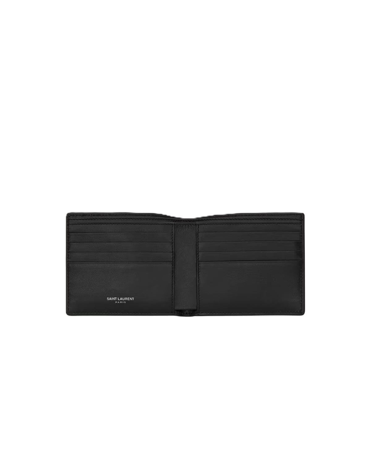 Saint Laurent portefeuille East/West en cuir lisse