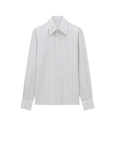 Saint Laurent chemise Cassandre en coton à rayures