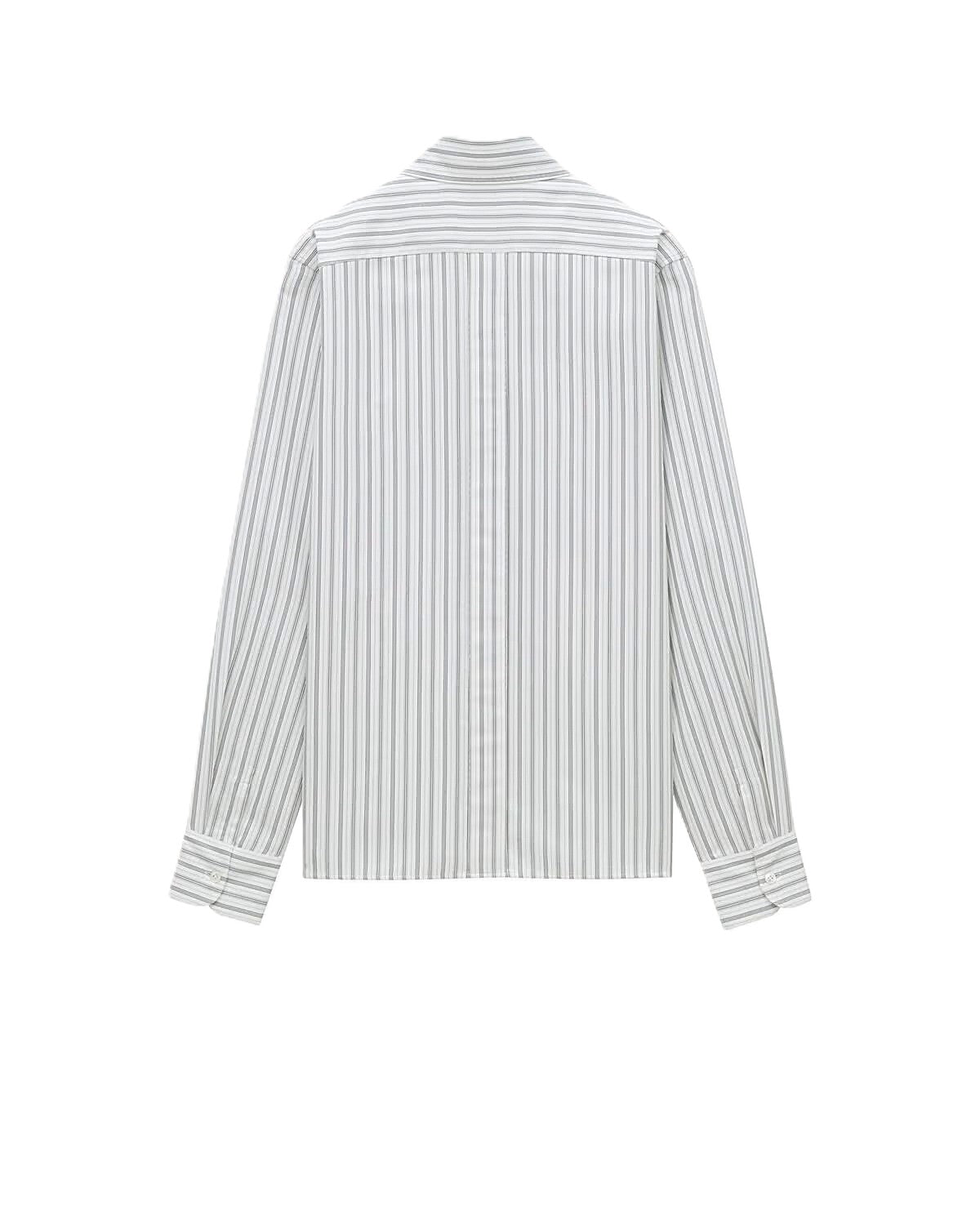 Saint Laurent chemise Cassandre en coton à rayures