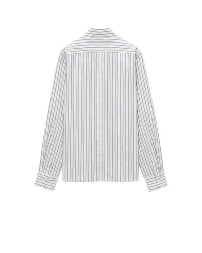Saint Laurent chemise Cassandre en coton à rayures