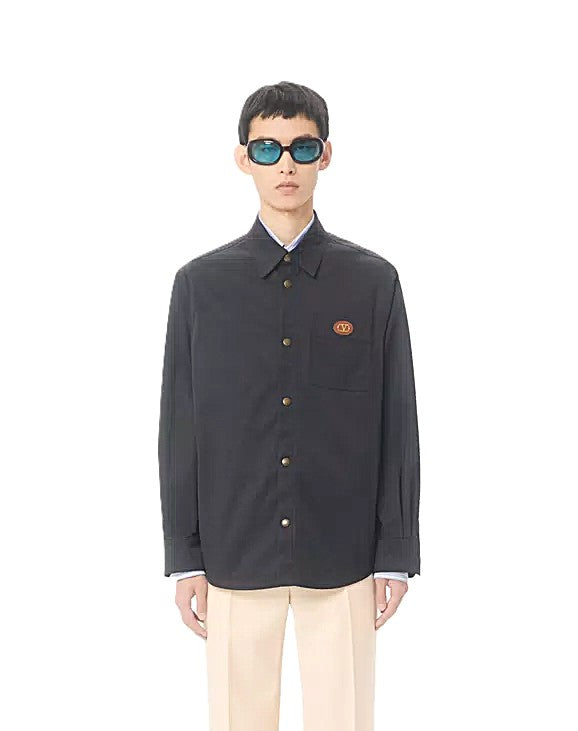 Valentino Garavani surchemise à écusson VLogo