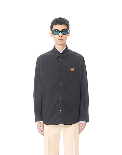 Valentino Garavani surchemise à écusson VLogo