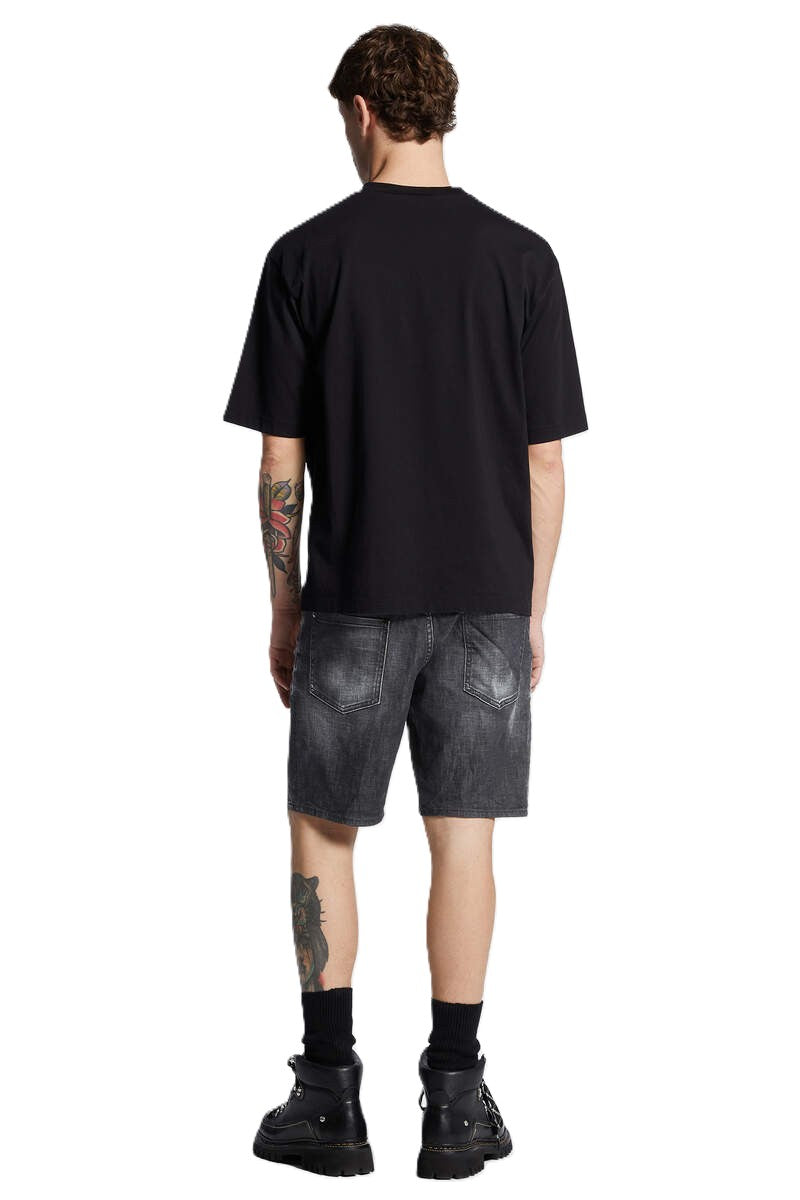 DSQUARED2 short en denim droit