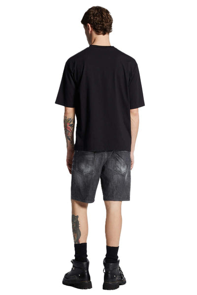DSQUARED2 short en denim droit