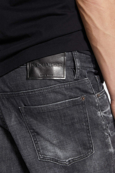 DSQUARED2 short en denim droit