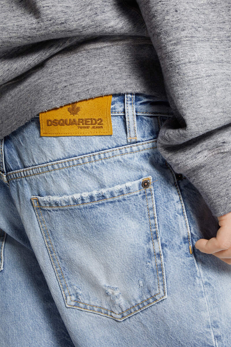 DSQUARED2 short en denim droit