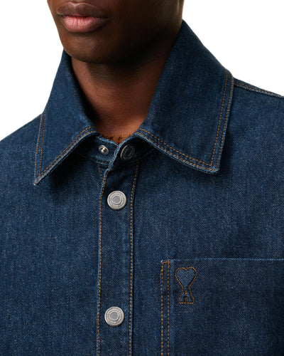 AMI Paris surchemise Ami de Cœur en denim
