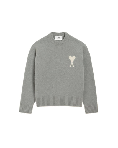 AMI Paris pull à logo Ami de Coeur en alpaga