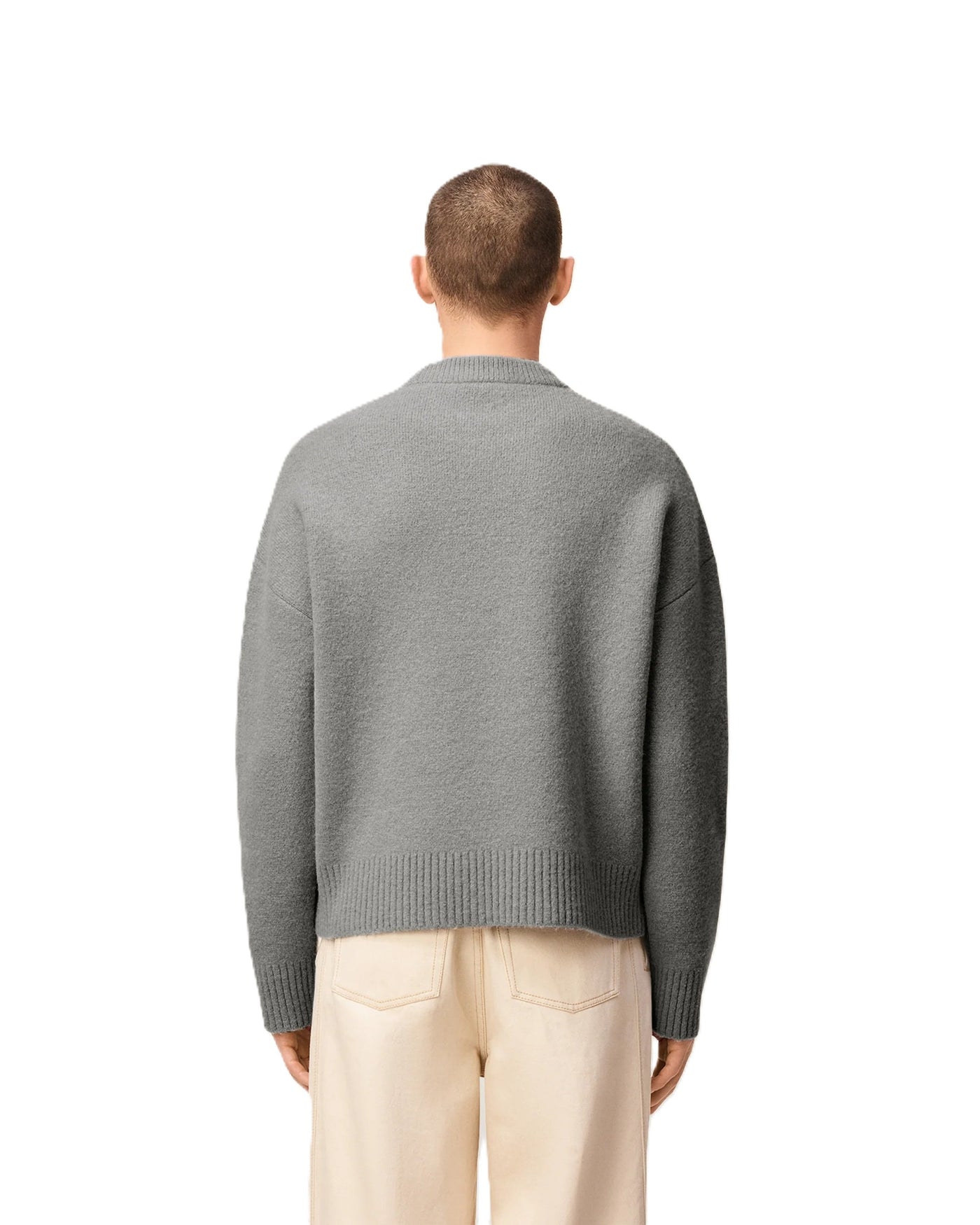 AMI Paris pull à logo Ami de Coeur en alpaga