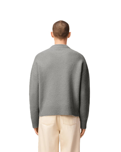AMI Paris pull à logo Ami de Coeur en alpaga