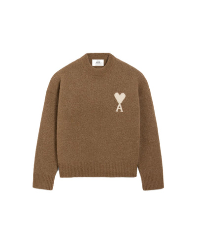 AMI Paris pull à logo Ami de Cœur en alpaga