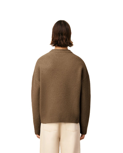 AMI Paris pull à logo Ami de Cœur en alpaga