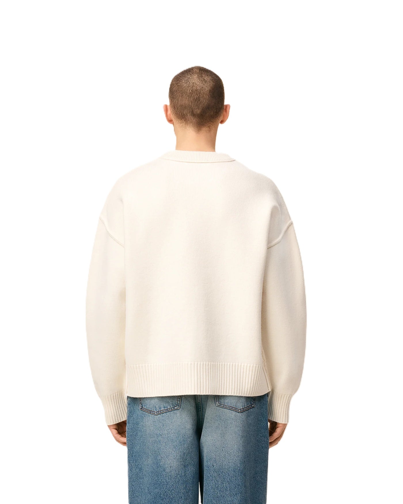 AMI Paris pull à logo Ami de Cœur en laine