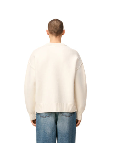 AMI Paris pull à logo Ami de Cœur en laine