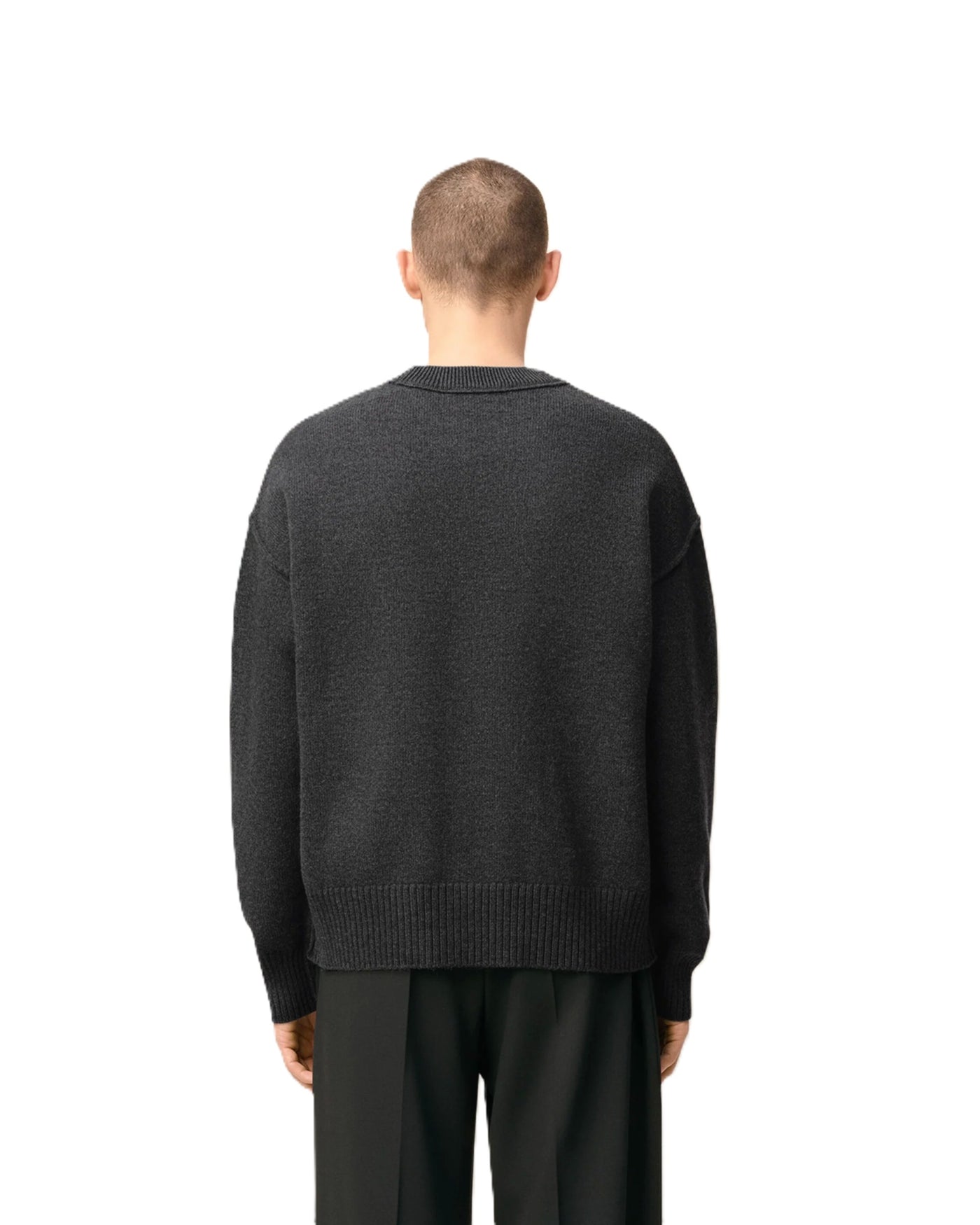 AMI Paris pull à logo Ami de Cœur en laine