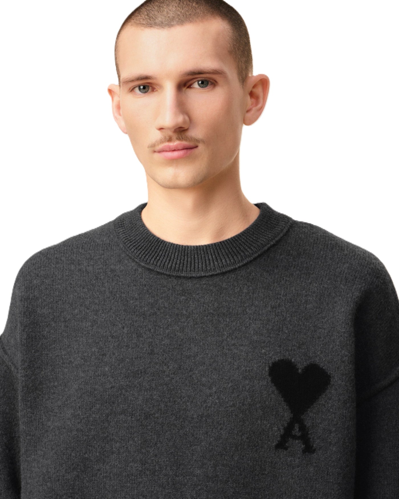 AMI Paris pull à logo Ami de Cœur en laine