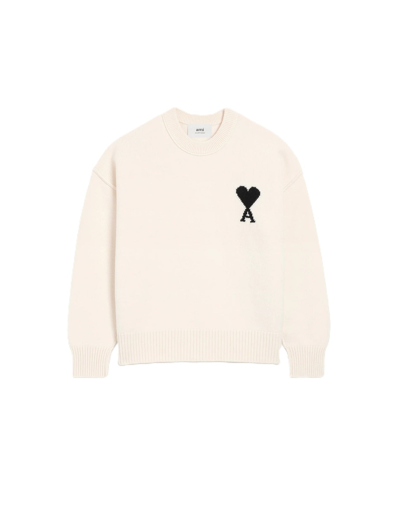 AMI Paris pull à logo Ami de Cœur en laine