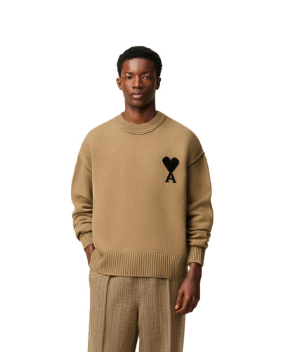 AMI Paris pull à logo Ami de Cœur en laine