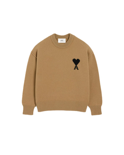AMI Paris pull à logo Ami de Cœur en laine