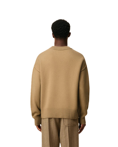AMI Paris pull à logo Ami de Cœur en laine
