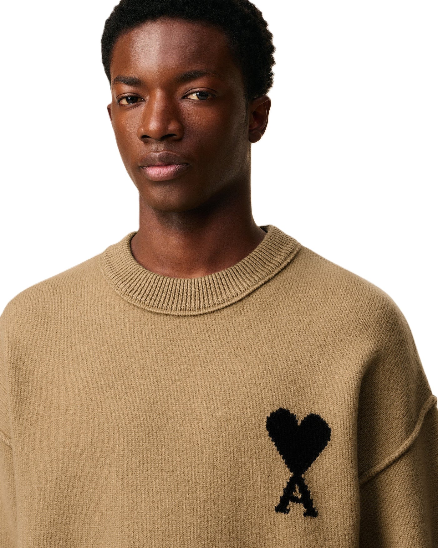 AMI Paris pull à logo Ami de Cœur en laine