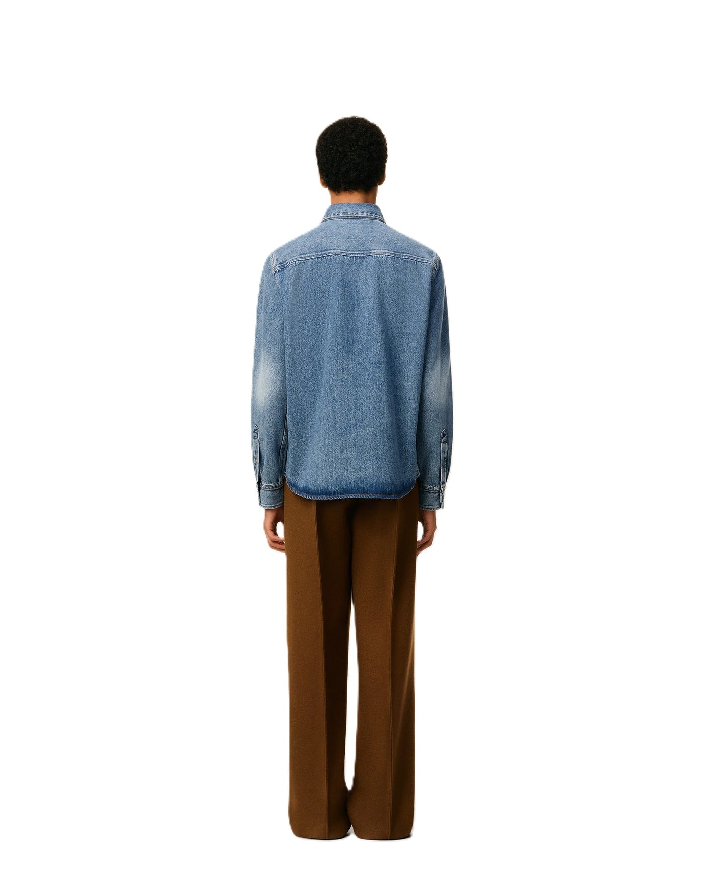 AMI Paris chemise à logo Ami de Cœur en denim