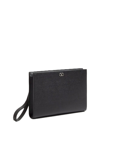 Valentino Garavani pochette plate à détail VLogo Signature