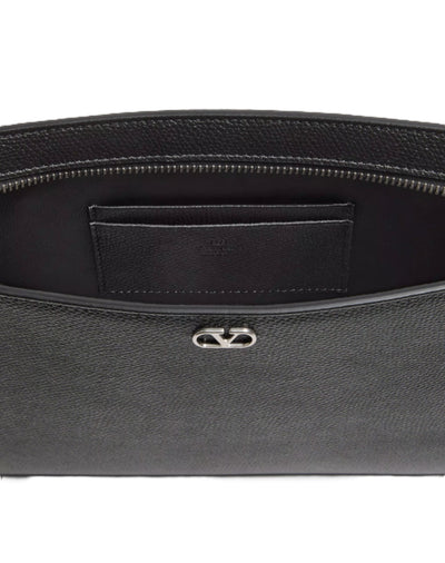 Valentino Garavani pochette plate à détail VLogo Signature