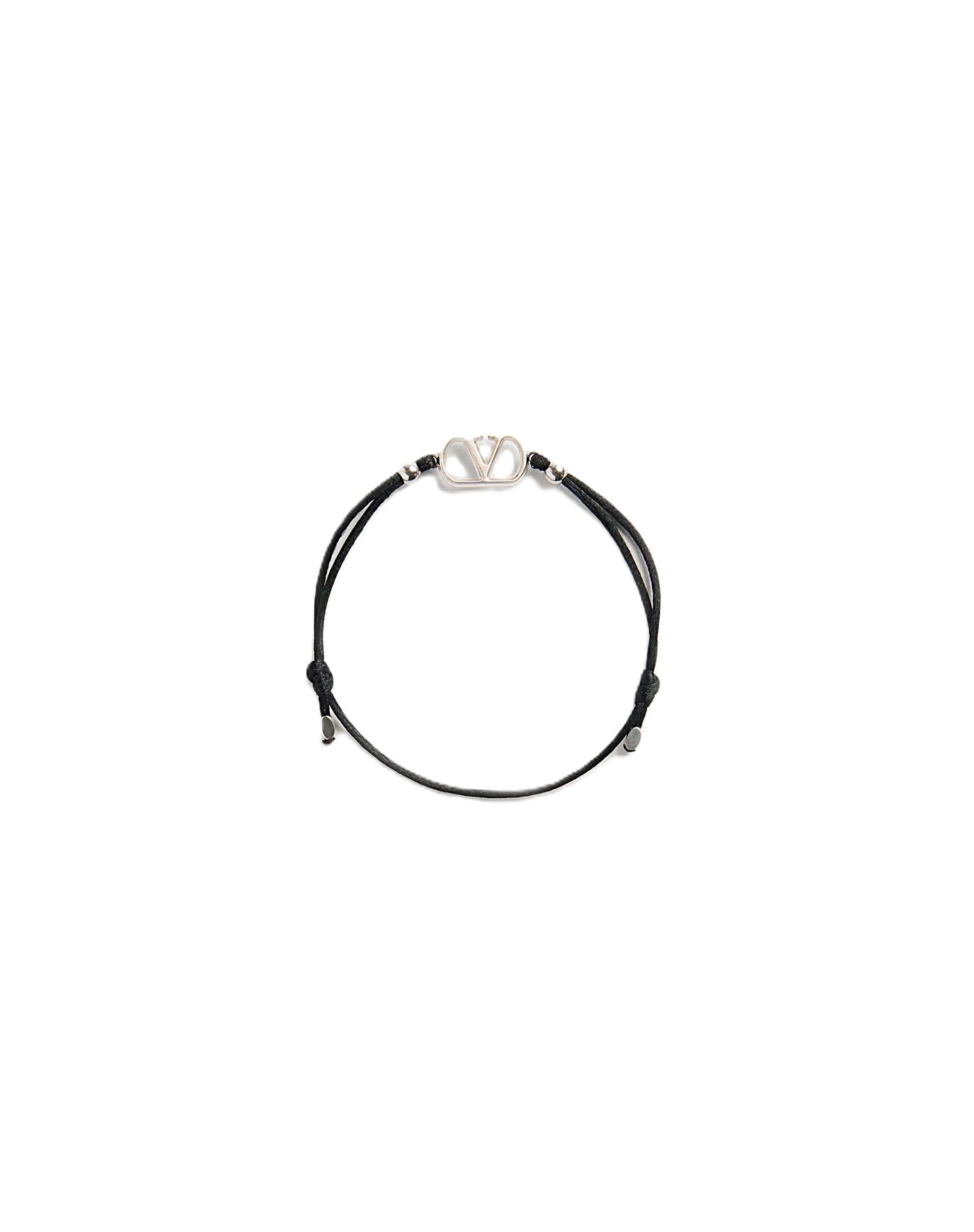 Valentino Garavani bracelet en coton à détail VLogo