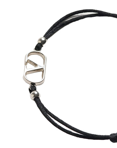 Valentino Garavani bracelet en coton à détail VLogo