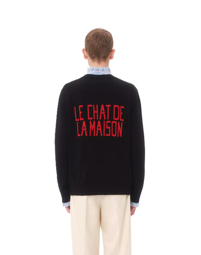 Valentino Garavani pull à patch Le Chat de La Maison
