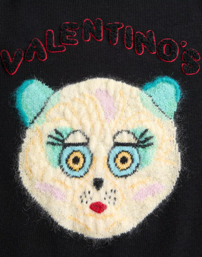 Valentino Garavani pull à patch Le Chat de La Maison