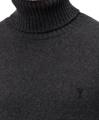 AMI Paris pull à col roulé Ami de Cœur en cachemire