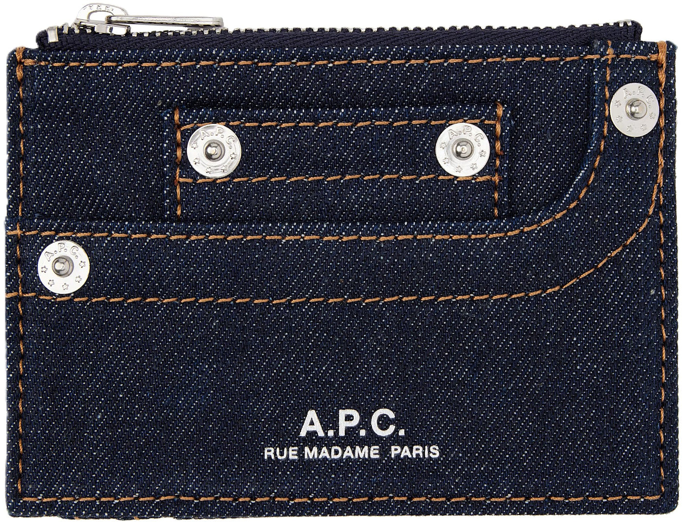 A.P.C. porte-cartes denim