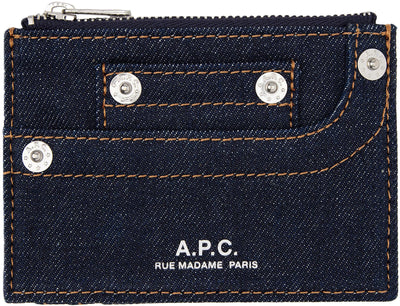 A.P.C. porte-cartes denim