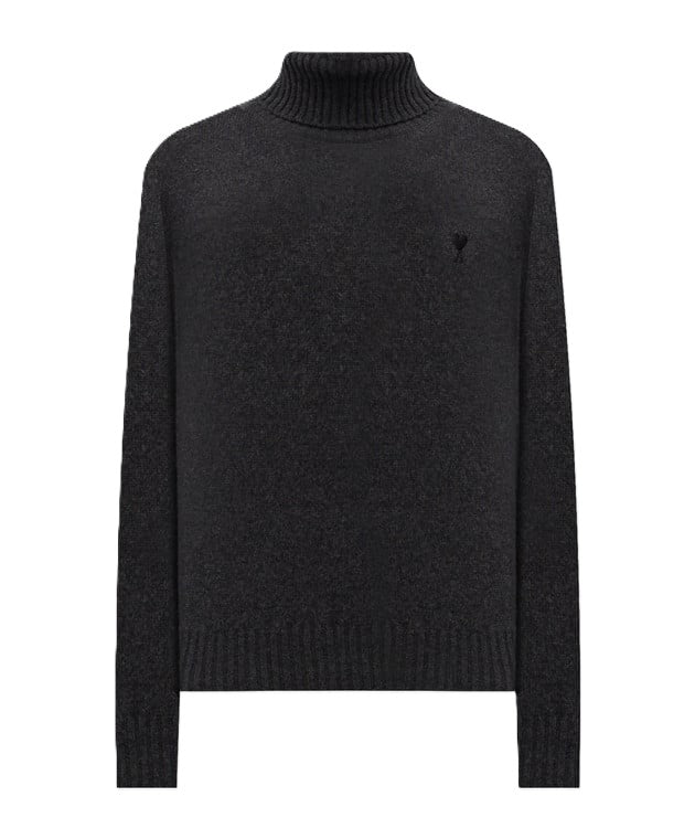 AMI Paris pull à col roulé Ami de Cœur en cachemire