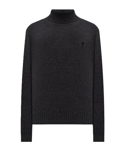 AMI Paris pull à col roulé Ami de Cœur en cachemire