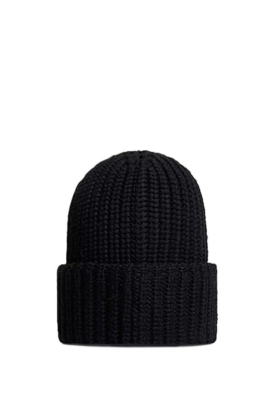 Moncler Grenoble bonnet côtelé à patch logo