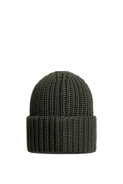 Moncler Grenoble bonnet côtelé à patch logo