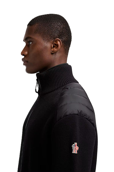 Moncler Grenoble cardigan zippé matelassé en laine