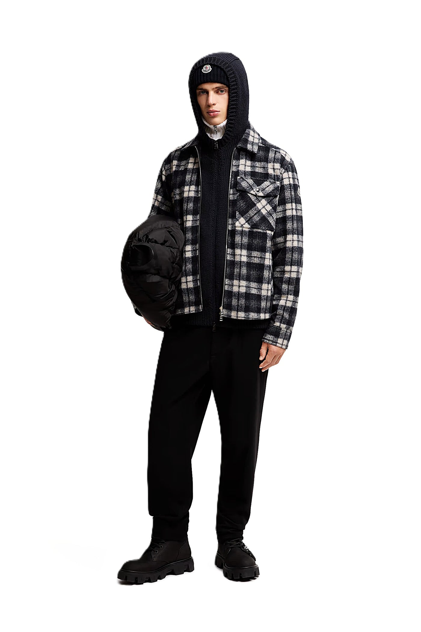 Moncler surchemise en tartan