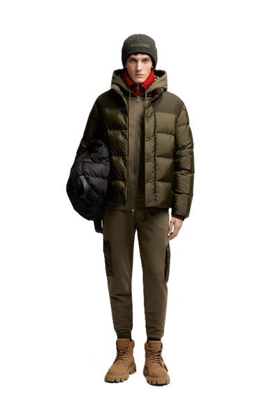Moncler pantalon de survêtement en coton mélangé