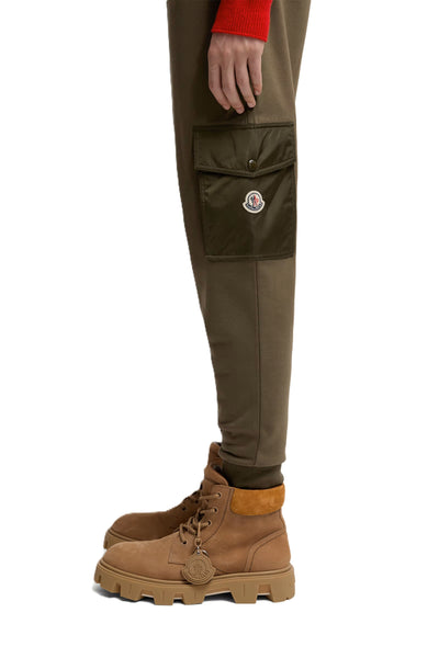 Moncler pantalon de survêtement en coton mélangé