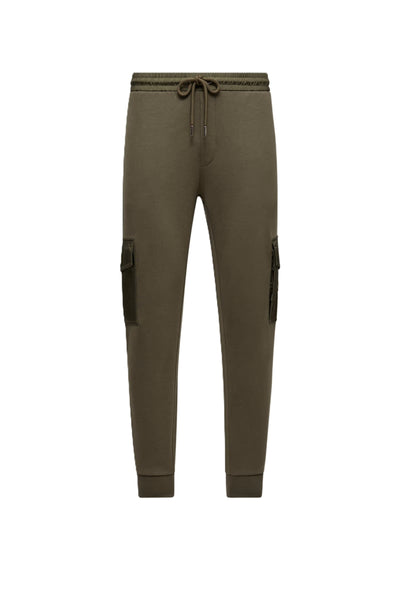 Moncler pantalon de survêtement en coton mélangé