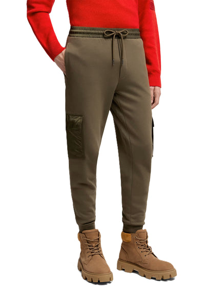 Moncler pantalon de survêtement en coton mélangé