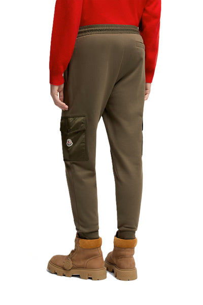 Moncler pantalon de survêtement en coton mélangé