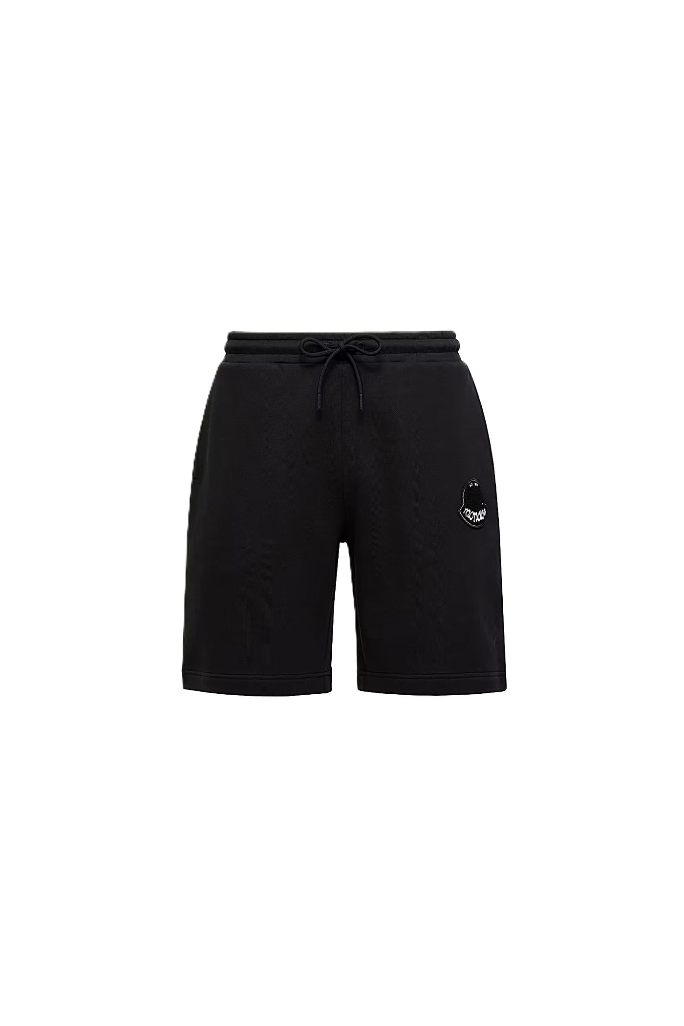 Moncler short en coton à empiècement logo