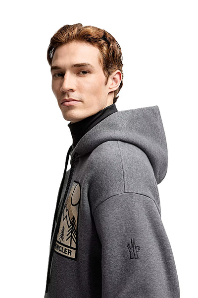Moncler Grenoble hoodie à logo montagne
