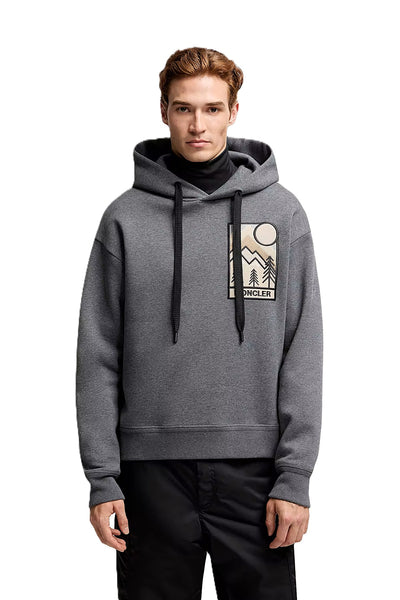Moncler Grenoble hoodie à logo montagne