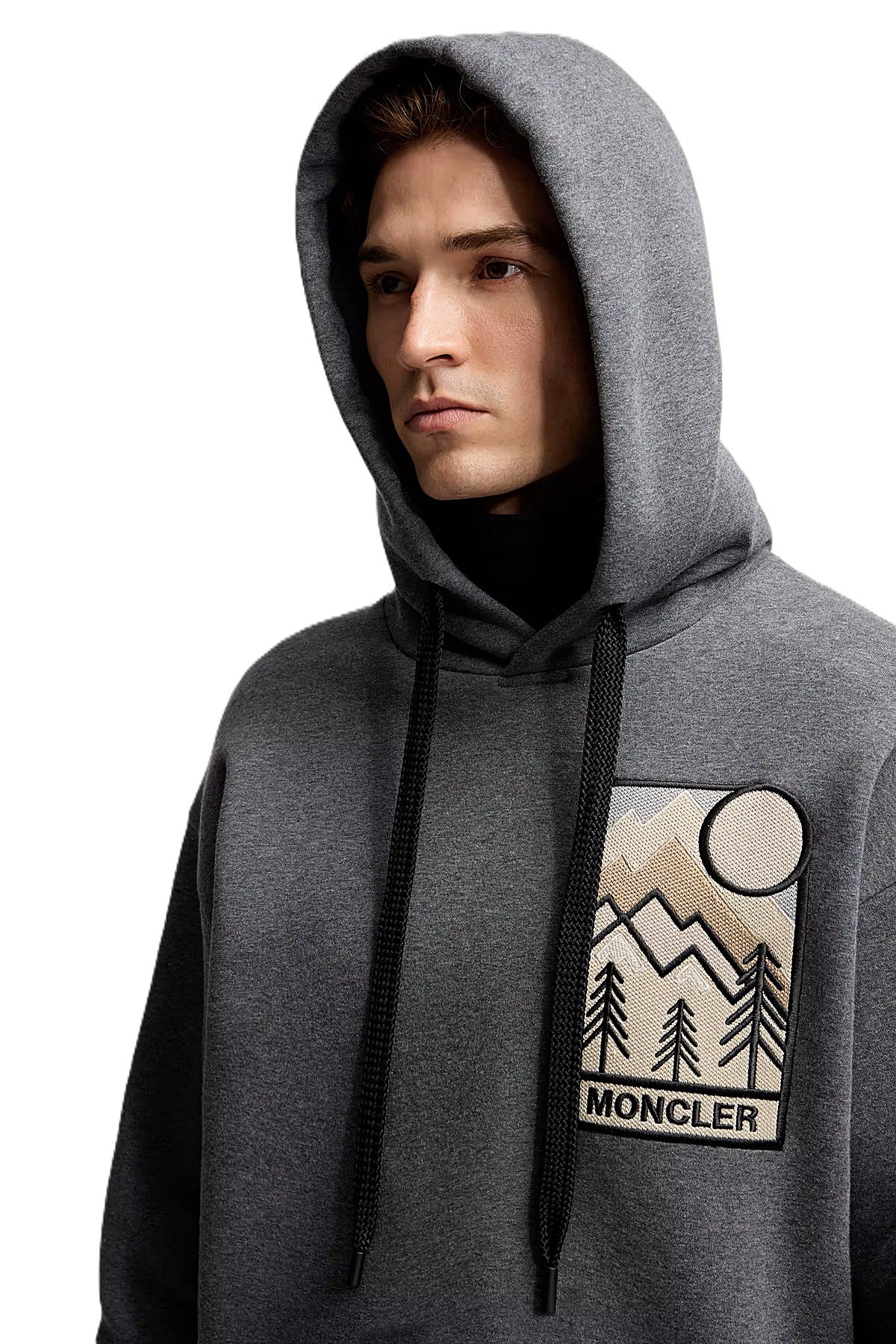 Moncler Grenoble hoodie à logo montagne